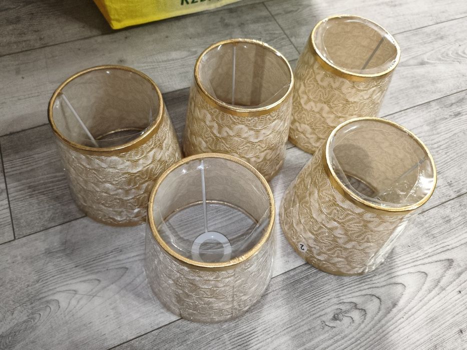 5 sztuk Nowoczesny abażur Tkanina Lampa otwór E14