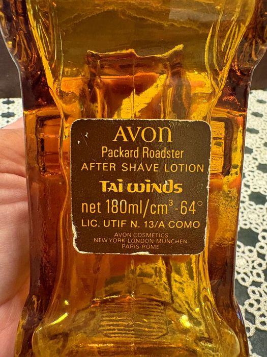 Auto butelka kolekcjonerska Avon lata 70 metka znamionowa