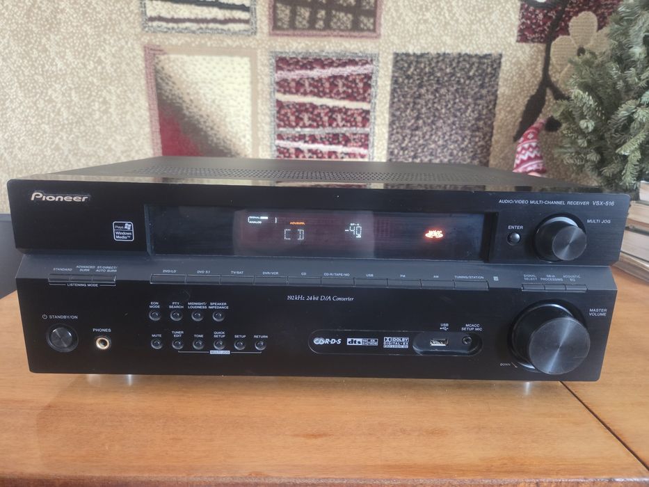 AV- Receiver  PIONEER VSX 516K 5.1×100W USB/ Optical/MCACC/6-16Om