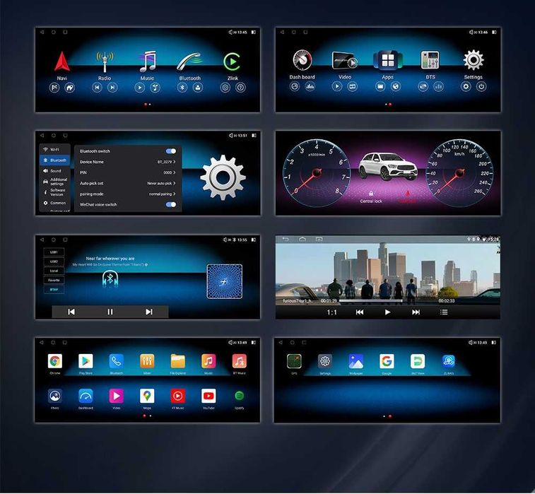 CarPlay Android Radio DAB+ Opcja GPS WiFi 4G Mercedes C W204 NTG4.5
