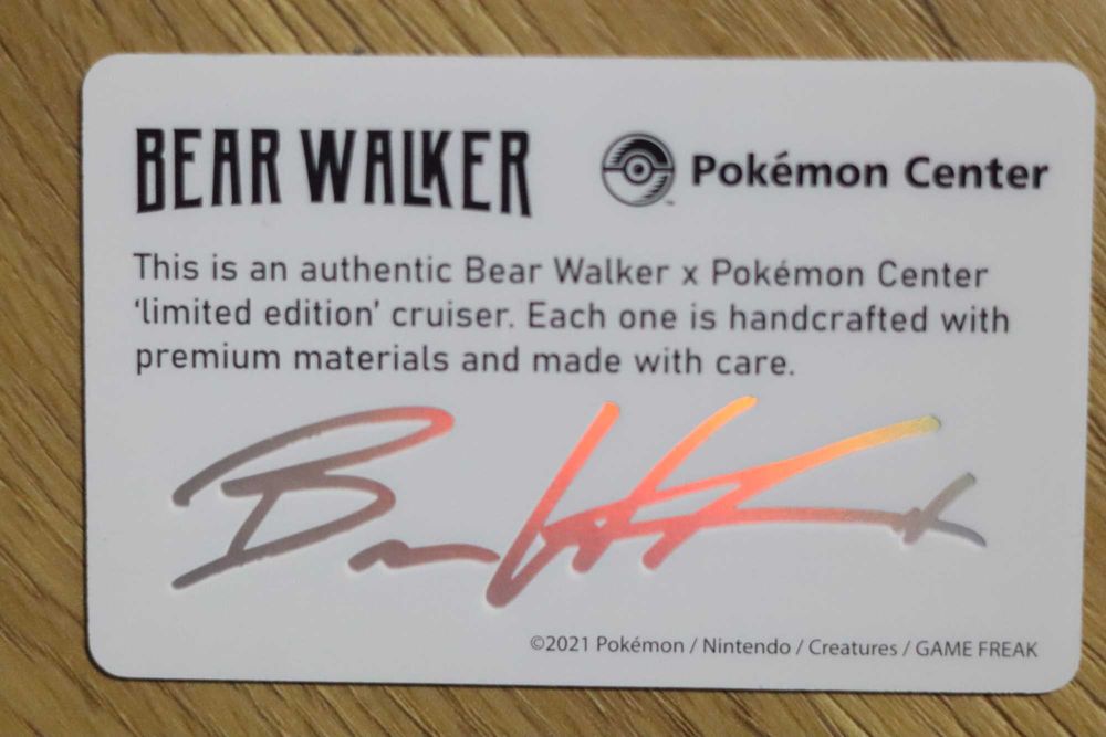 Колекційний скейтборд Pokémon Center Bear Walker: Piplup Повний набір