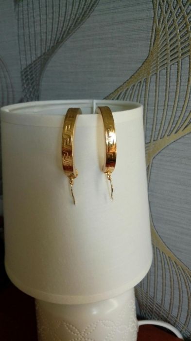 Kolczyki kulka motyw grecki