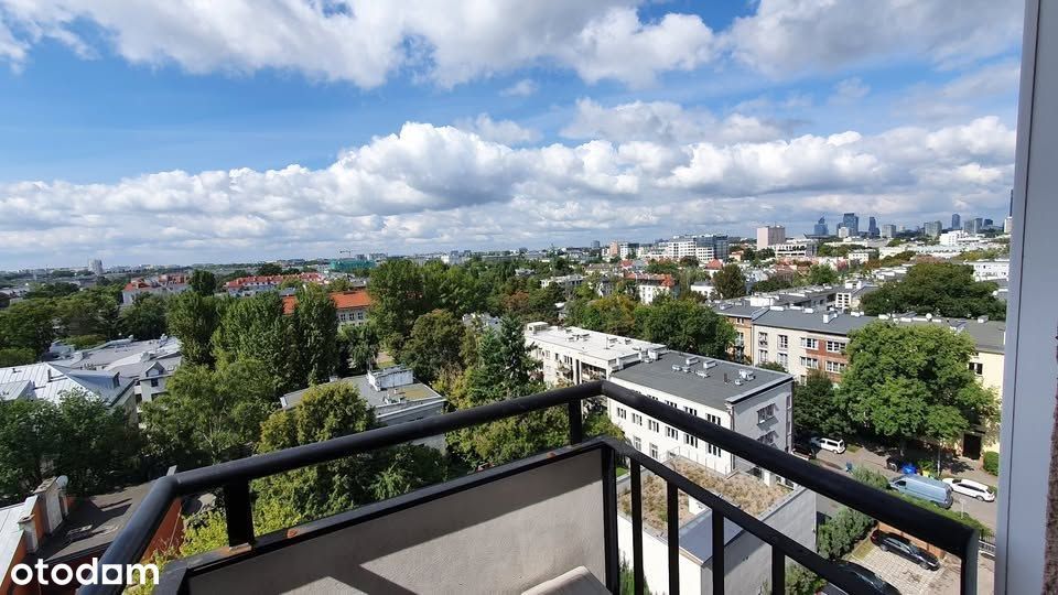 Cicha kawalerka na Starym Mokotowie przy SGH- klimatyzacja, widok