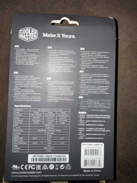 Ventilador Cooler Master MasterFan Pro 120mm PWM