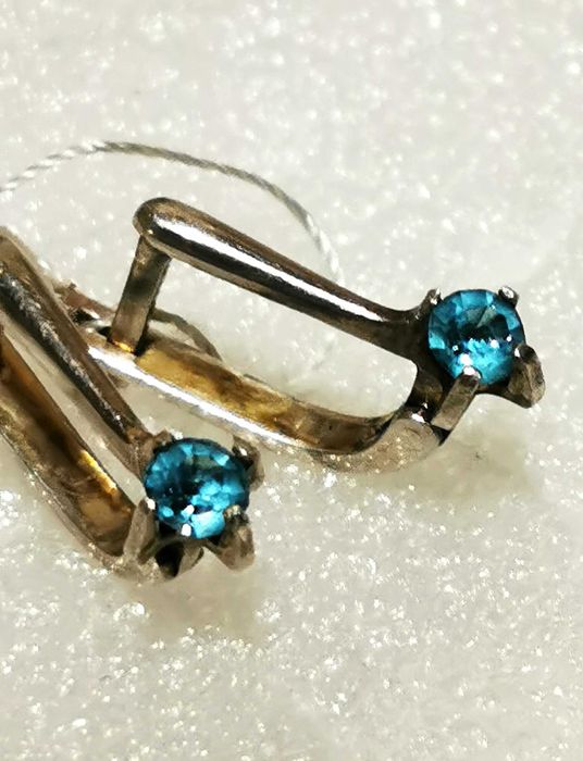 Серьги 925, Україна, топазы