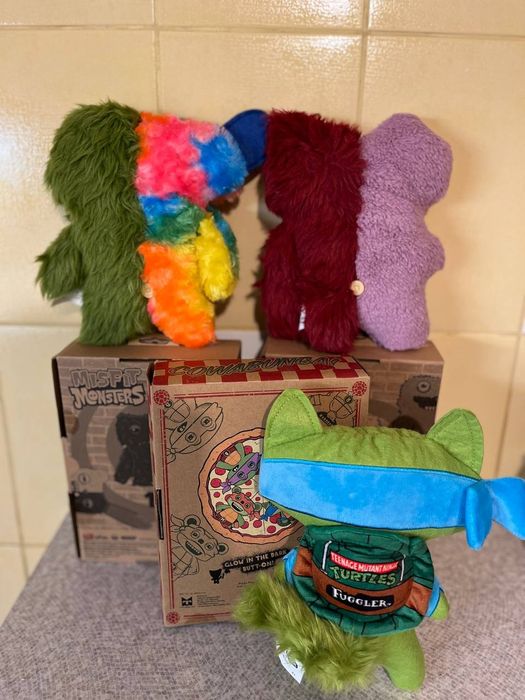 Мягкая игрушка Фуглер Fuggler Половинки Зубастик Черепашка- ниндзя Нов