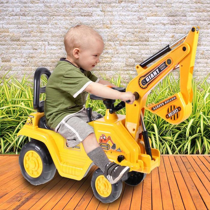 В наявності Дитячий Великий екскаватор з рухомим ковшем 3в1