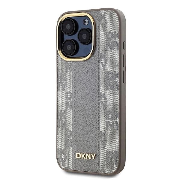 Etui DKNY Leather Checkered Mono Pattern MagSafe na iPhone 15 Pro - be