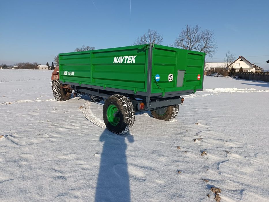 Przyczepa wywrotka jednoosiowa i Tandem, wysokie składowanie