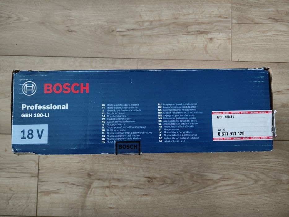 Młotowiertarka Akumulatorowa Bosch Profesjonal GBH 180-Li, Gwarancja.