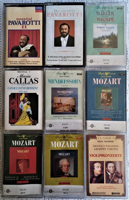 45 Cassetes - 4€ Cada - Grande Coleção Musica Clássica - Raras