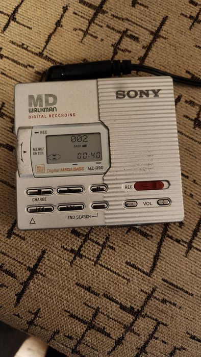 Minidisc Sony walkman MZ-R90 Sprawny.