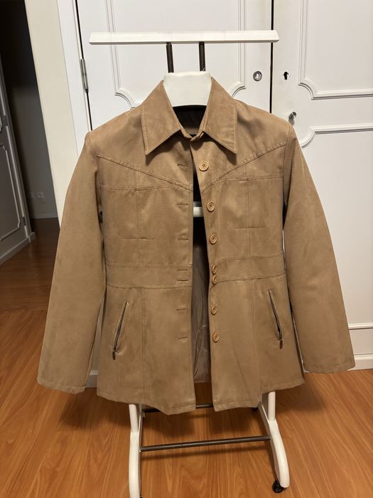 Casaco mulher beje/castanho  42