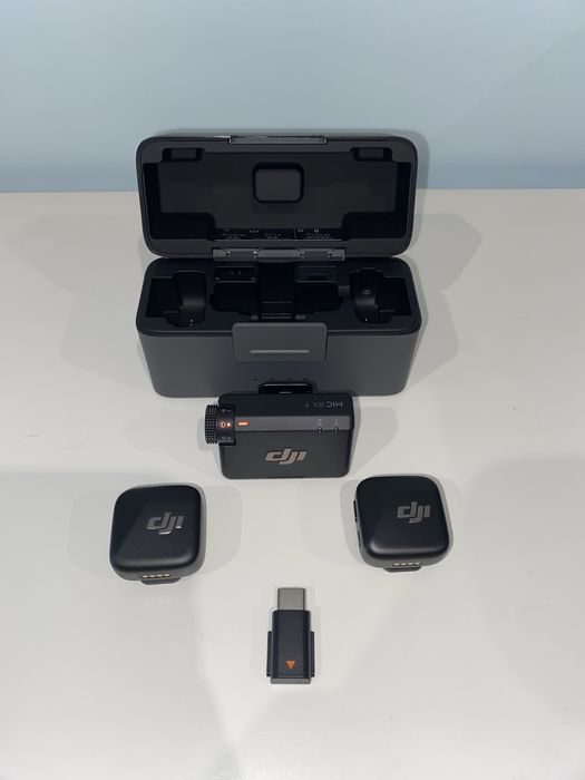 DJI Mic Mini — 2 TX + 1 RX + Estojo — NOVO, NUNCA USADO