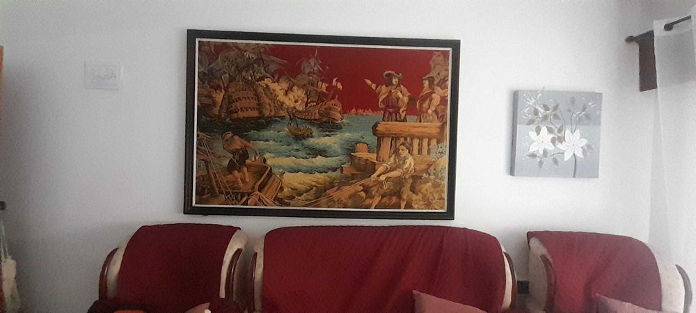 quadro grande de tapeçaria