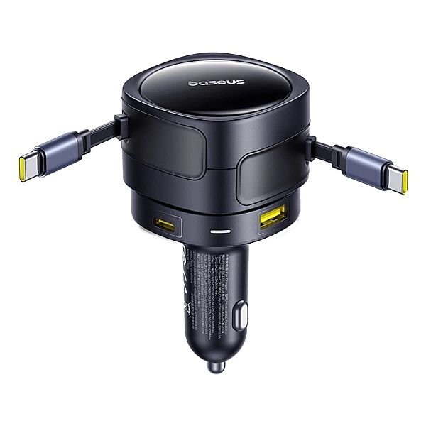 Ładowarka samochodowa Baseus Enjoyment Max 90W 2 x kabel USB-C + USB-A