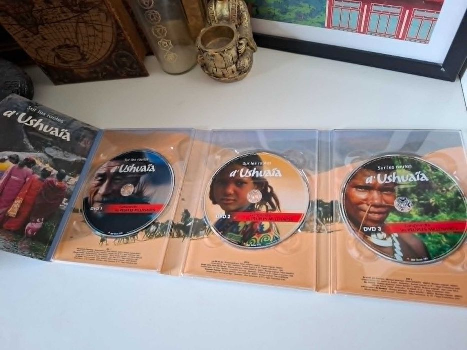 płyta 6 płyt DVD box program dokumentalny Sur les routes d'Ushuaïa Protéger Les Paradis terrestres Comprendre Les peuples millénaires po francusku