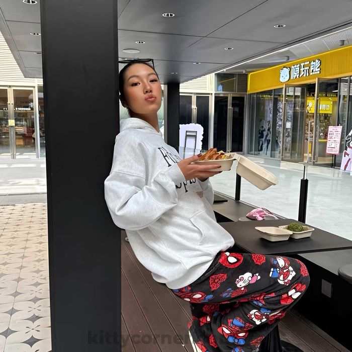 Плюшеві штани hello kitty&spiderman м'які штани з людиною павуком