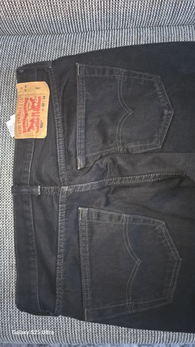 Levi Strauss jeansy czarne dżinsy 32/34