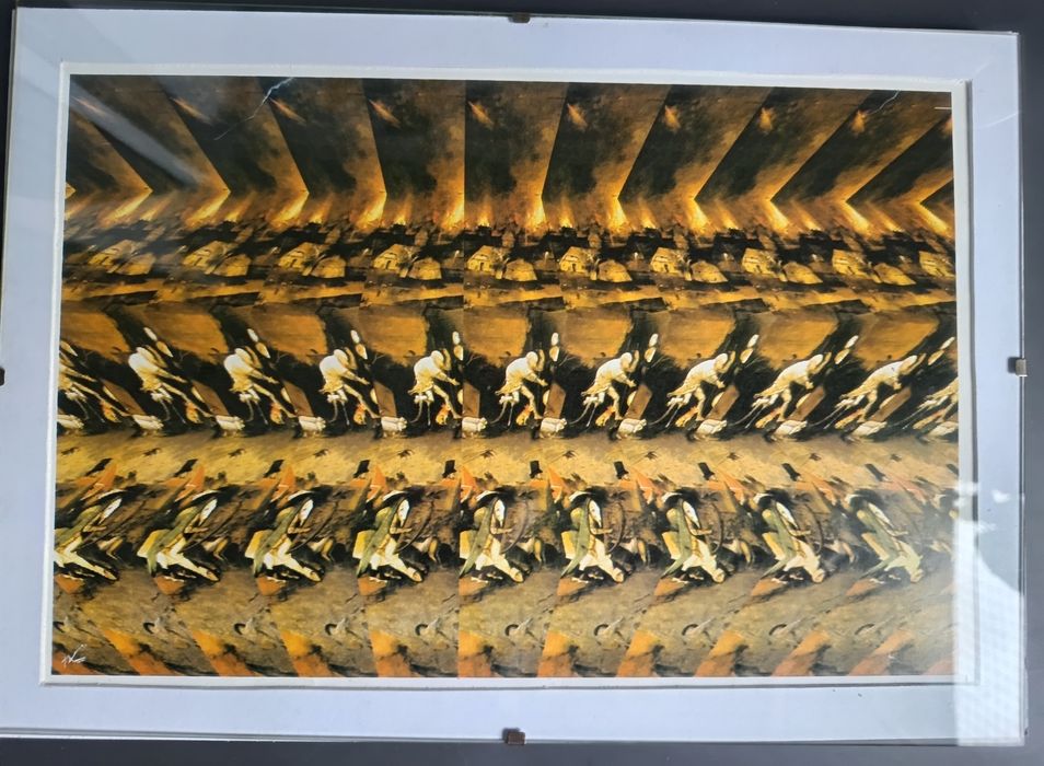 Stereogram, obrazek 3D, magiczne oko w antyramie 30x20,5cm