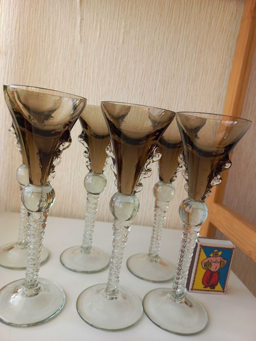 Фужери / келихи / бокали / рюмки для лікеру. Вінтаж. Стрийський завод