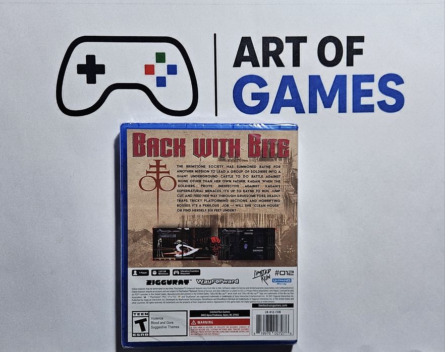 Bloodrayne Betrayal Fresh Bites Nowa Folia Ps5 Playstation 5 Blood Rayne  Limited Run