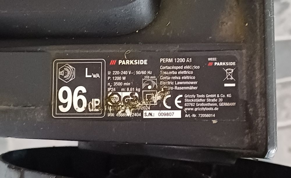 Corta relva Parkside 1200 W
