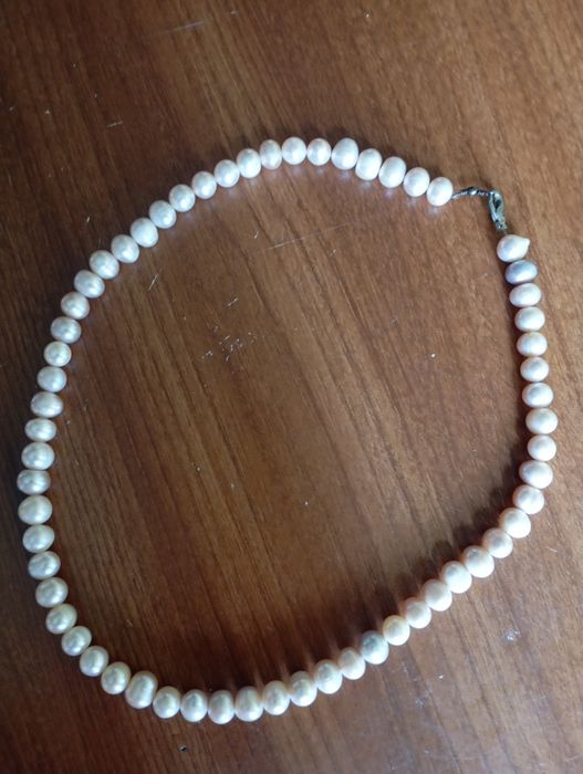 Ожерелье  из натурального жемчуга