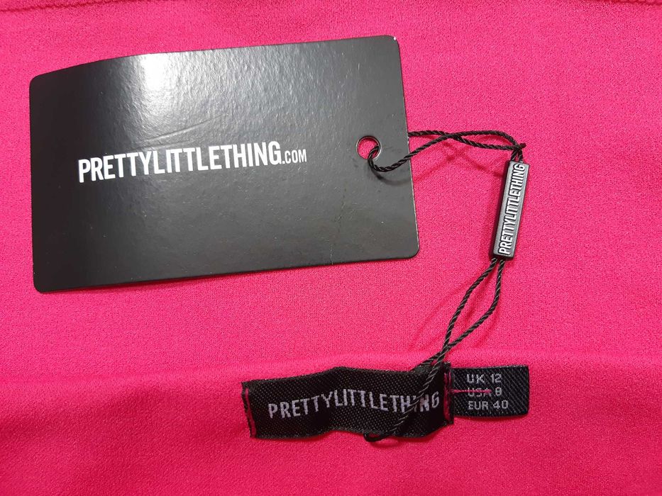 Nowa różowa mini sukienka PrettyLittleThing 36,S/38,M