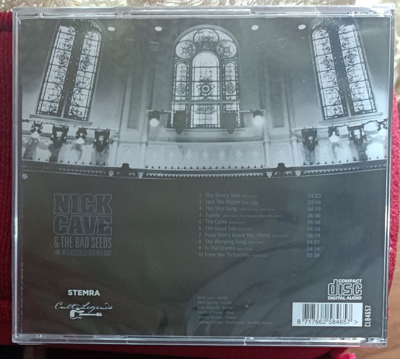 Nick Cave & The Bad Seeds "Live at Paradiso'92" RARO