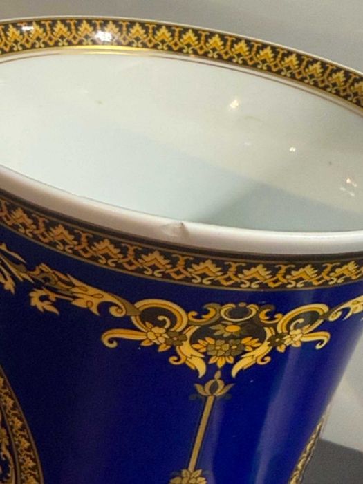 Wazon Rosenthal Versace Medusa, niebieska/Komis Krzysiek