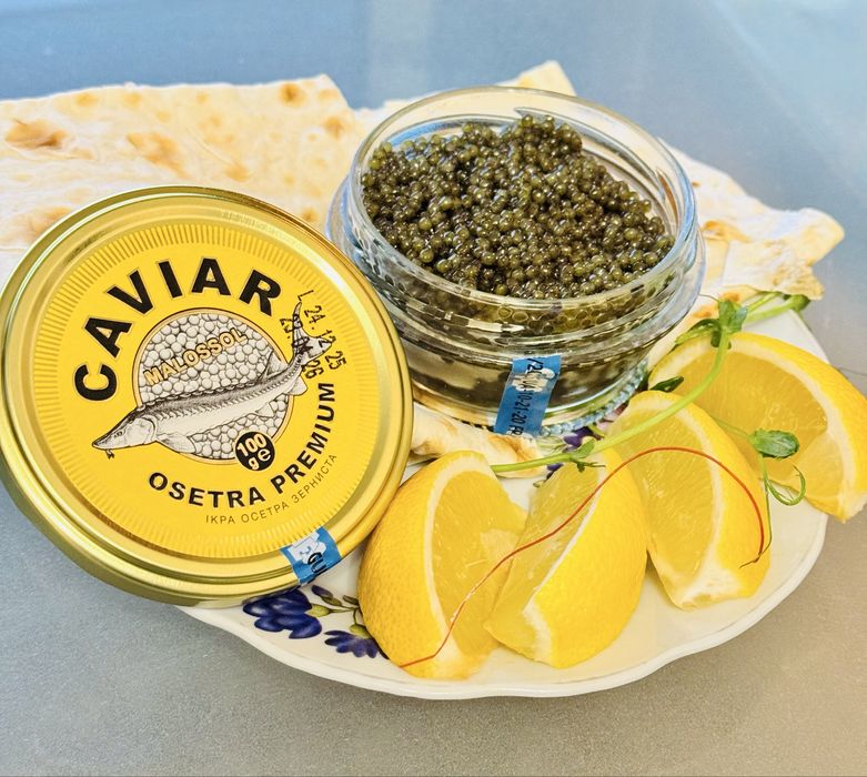 Ікра чорна осетровая kaviar 100грамм