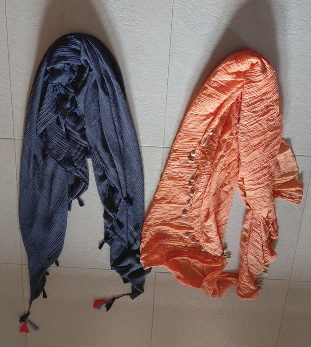 Lenços grandes pescoço