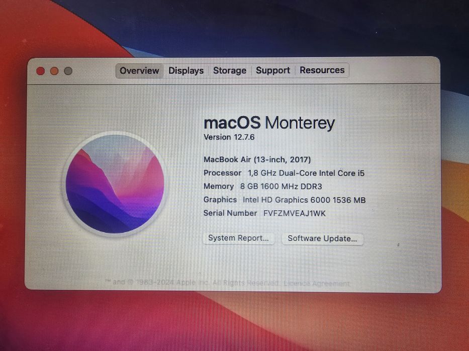 Macbook Air 13" 2017 como novo