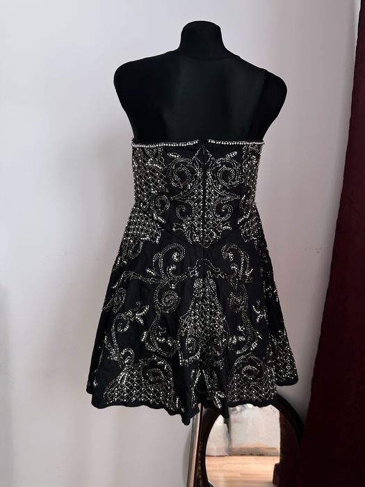 Asos luxe cekinowa sukienka mini L 40 zdobiona