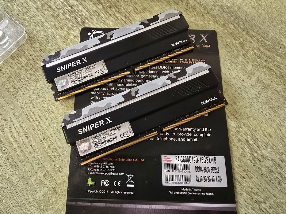 16GB Memoria RAM DDR4 3600Mhz 2x8GB