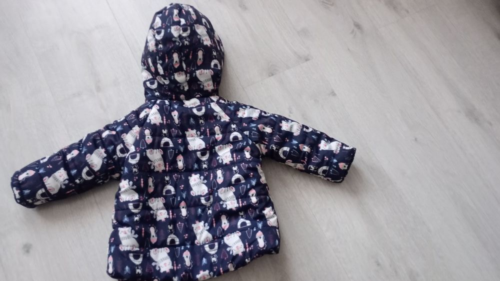 Kurtka zimowa dziewczęca rozmiar 80