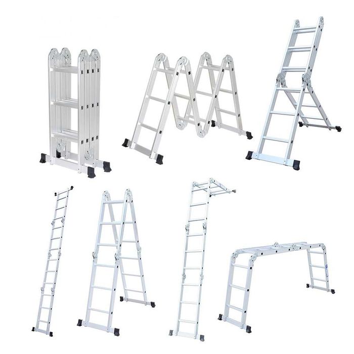 Драбина алюмінієва трансформер 4*3 сходинки