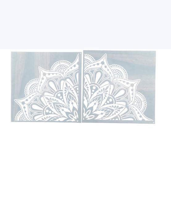 Szablon Mandala -wzór 60x60cm szablon 30x30cm, malarski tynk, DIY, C20