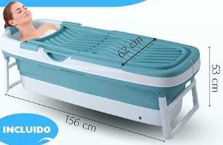 Banheira dobrável para adulto - 156 x 62 x 53 cm - Seminova