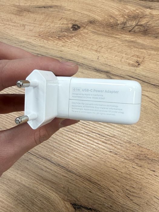 100% Оригінальний Блок Живлення 61W — Ідеальний для Macbook Air/Pro