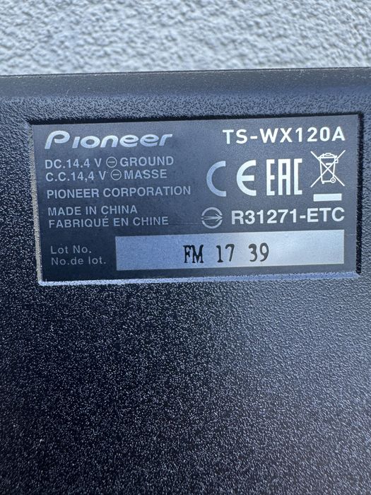 Subwoofer activo Pioneer TS-WX120A
