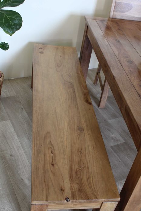 Zestaw stół krzesła ławka kolonialny drewniany rustykalny