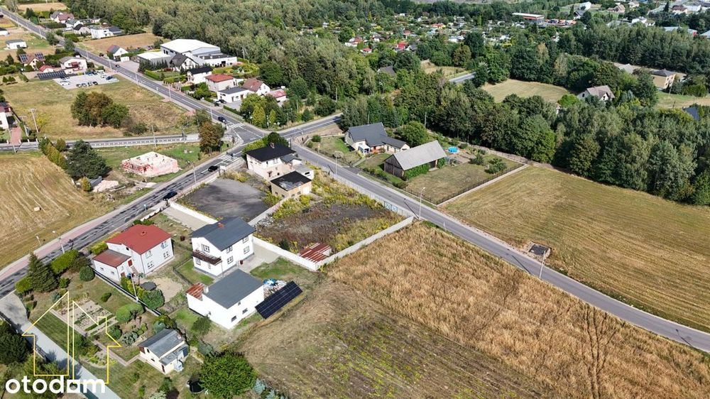 Działka inwestycyjna - USŁUGOWA bezpośrednio przy drodze głównej