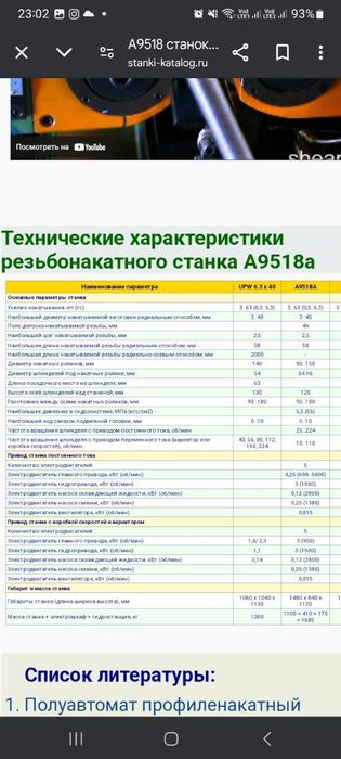 Різьбонакатний верстат А9518 , UPW 12,5 
А9518 різьбонакатний верст