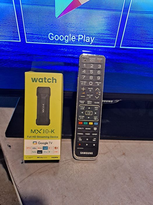 TV 37"LED  Samsung + Stick  TV BOX = smart tv