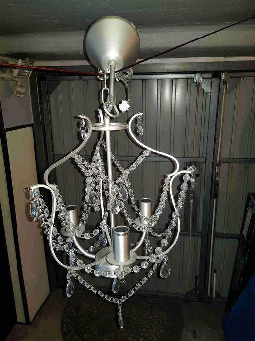 żyrandol ikea kristaller