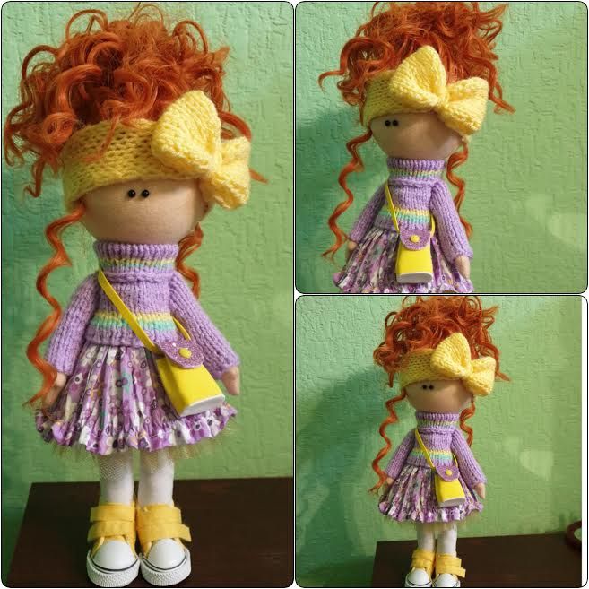 Авторская интерьерная текстильная кукла ручной работы. Лучший подарок!