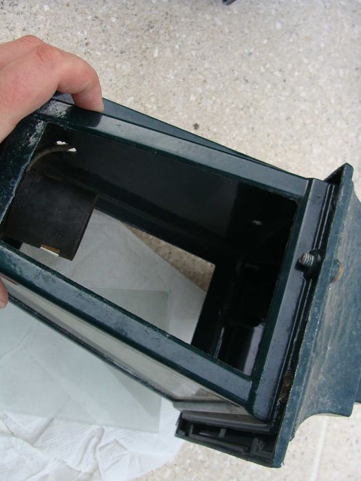 Candeeiro de Parede Verde com Vidro