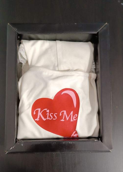 Boxer e Top. Kiss Me. Novo. Tam. M